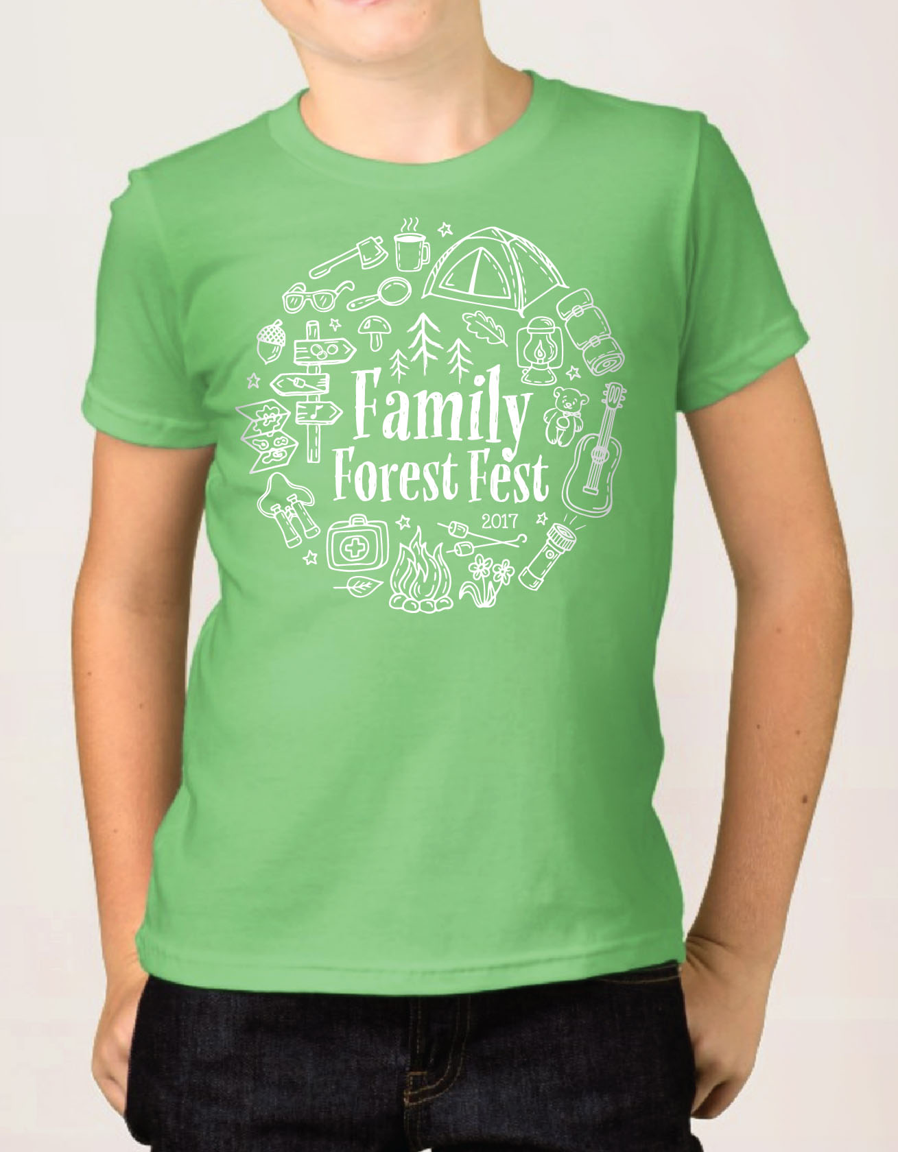 Family Forest Fest Kids Tee
