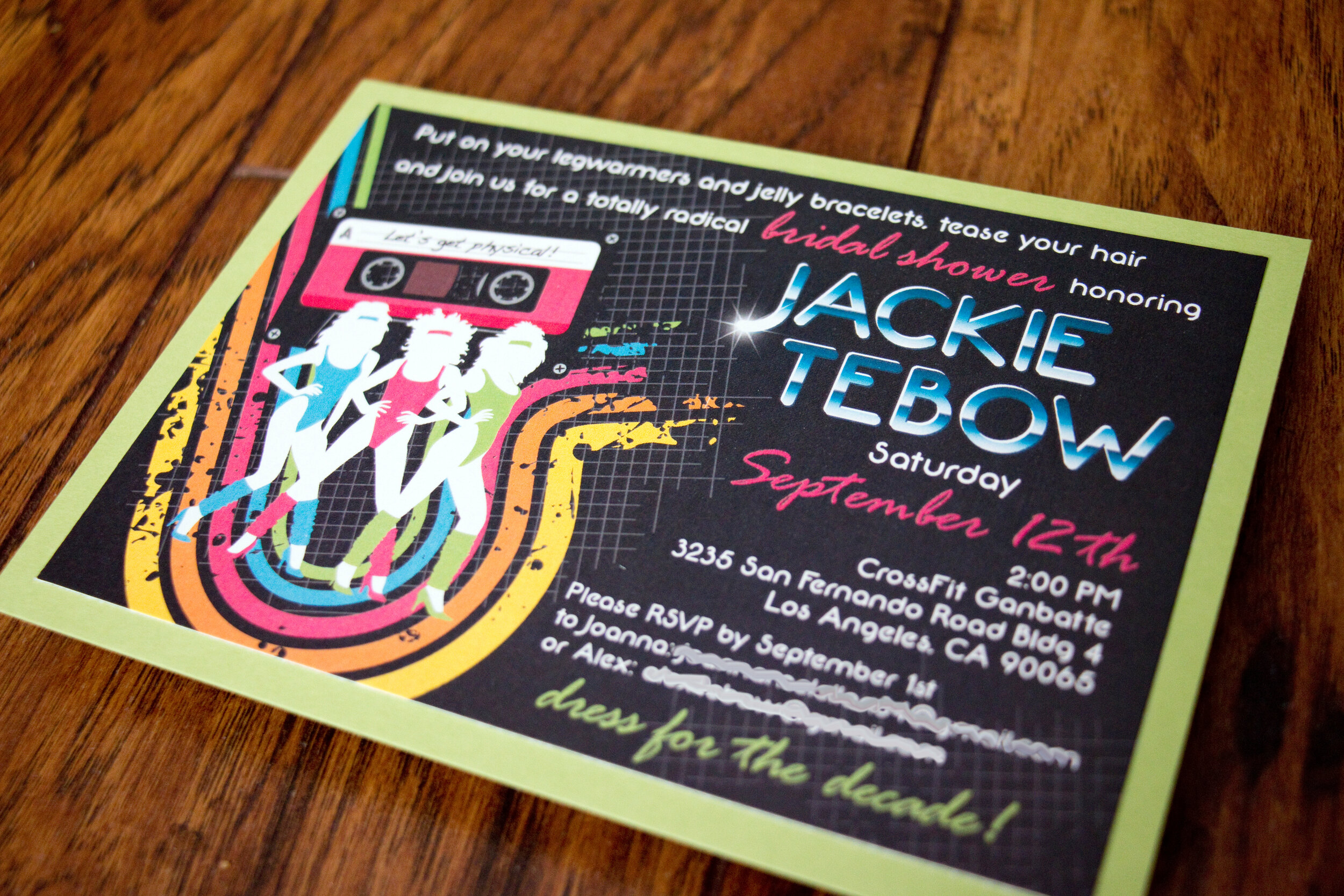 Jackie's Totally 80's Bridal Shower