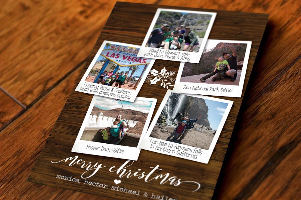 Polaroid Holiday Card