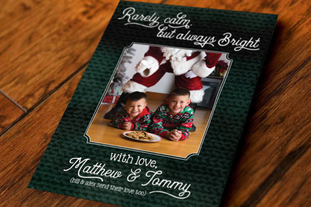 Sweater Background Holiday Card