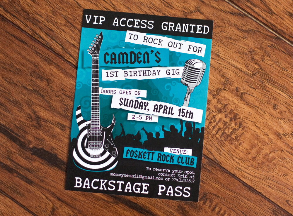 Camden's Rock Star Birthday