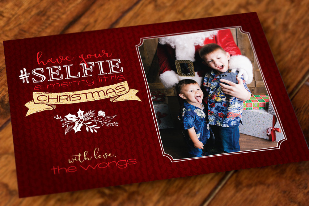 Selfie Holiday Card