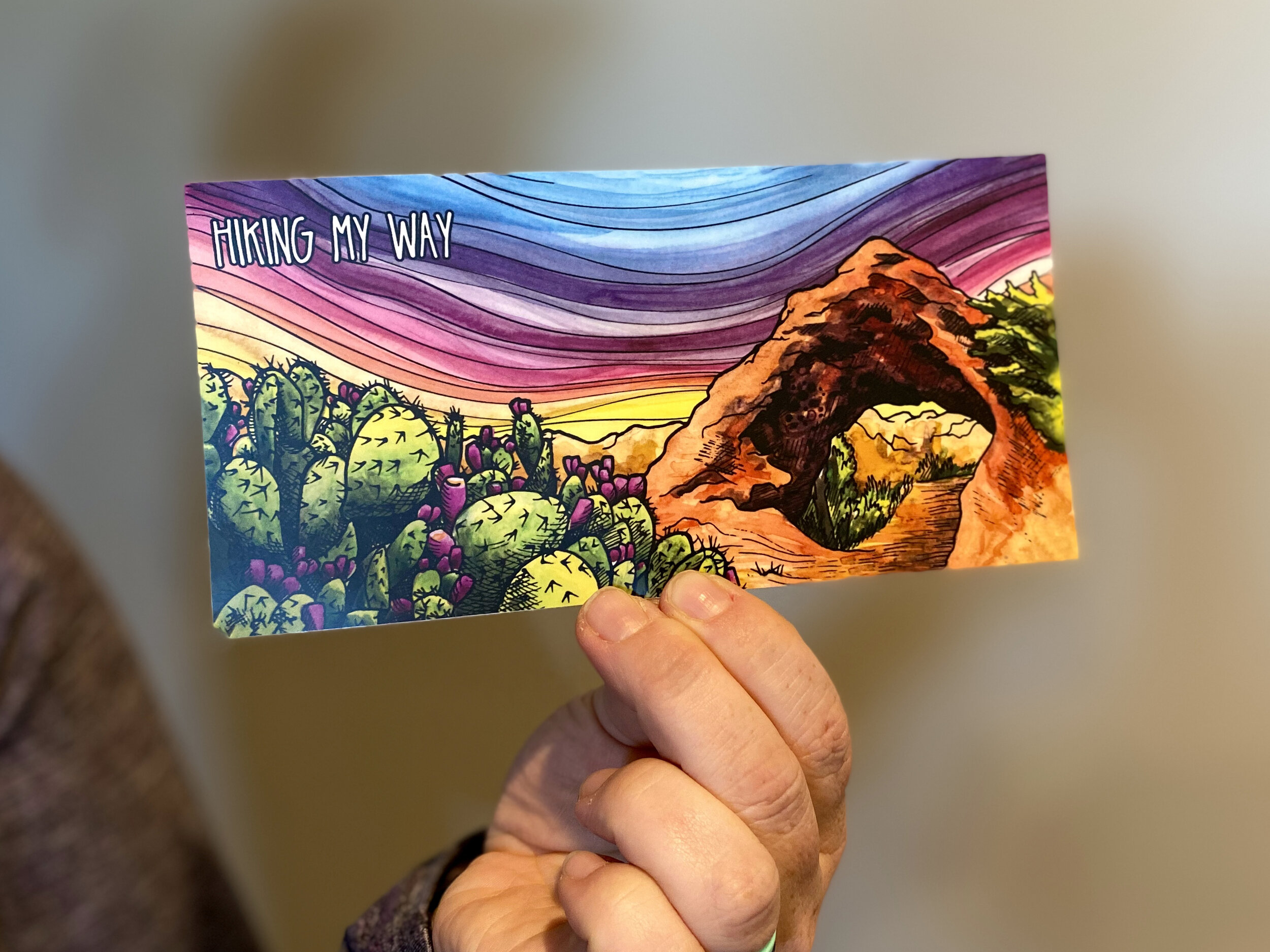 Hiking My Way Sticker