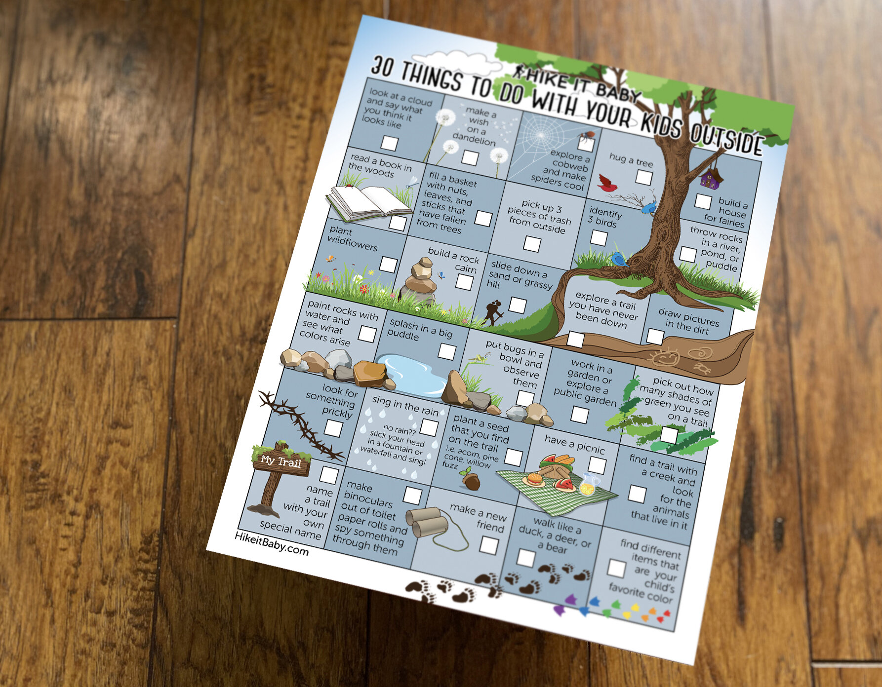 30 Things to do with your Kids Outside - Hike it Baby