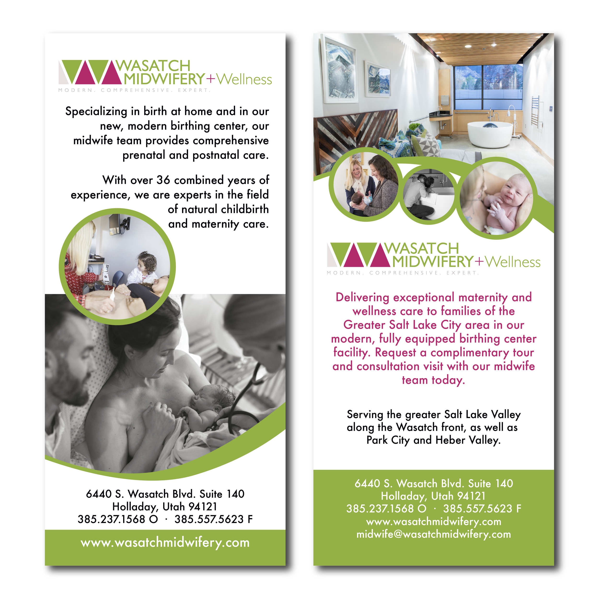 Wasatch Midwifery &amp; Wellness Rack Cards