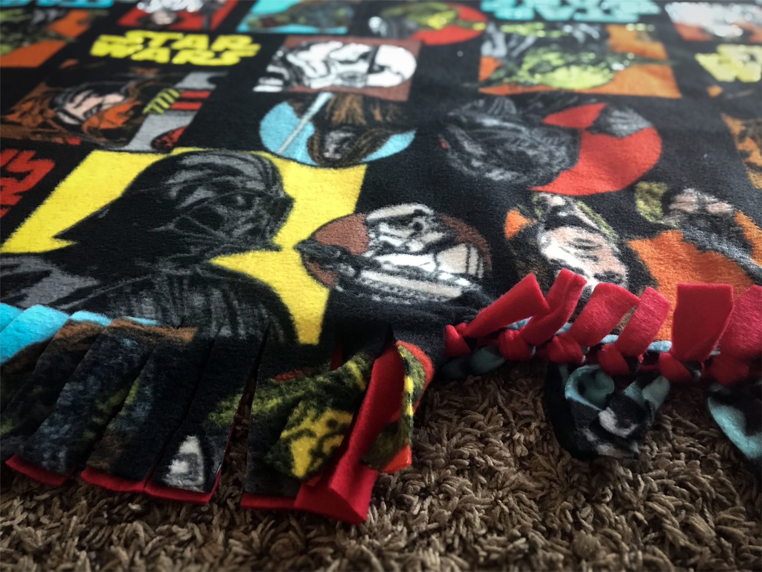 No-Sew Fleece Blanket; a Toy-Free Birthday Gift
