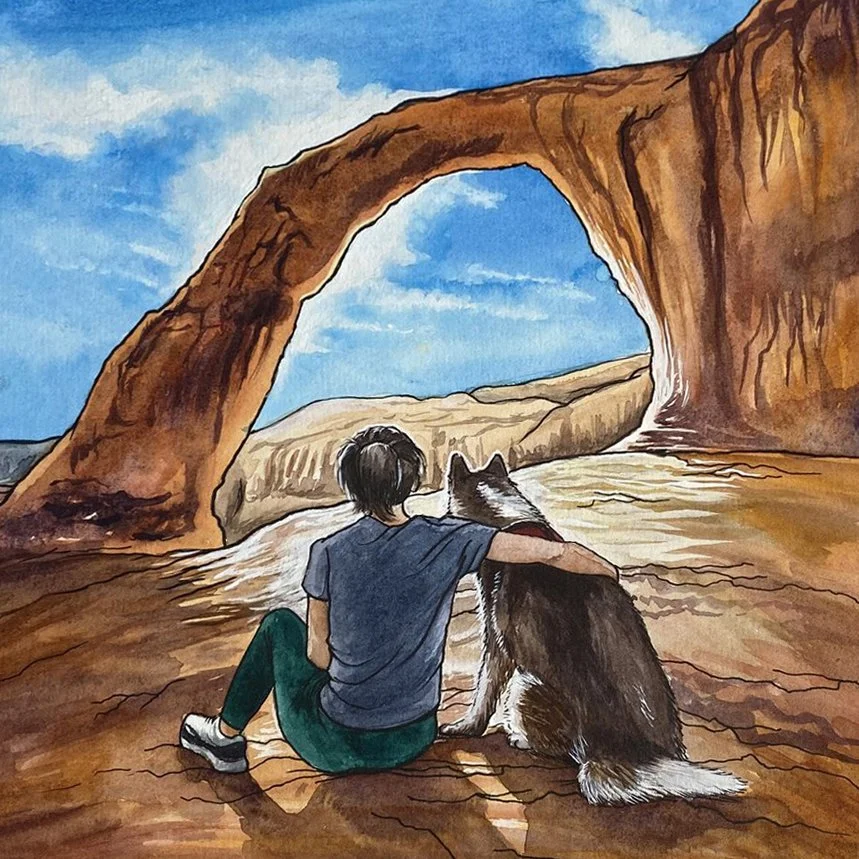 Samy &amp; Leo at Corona Arch