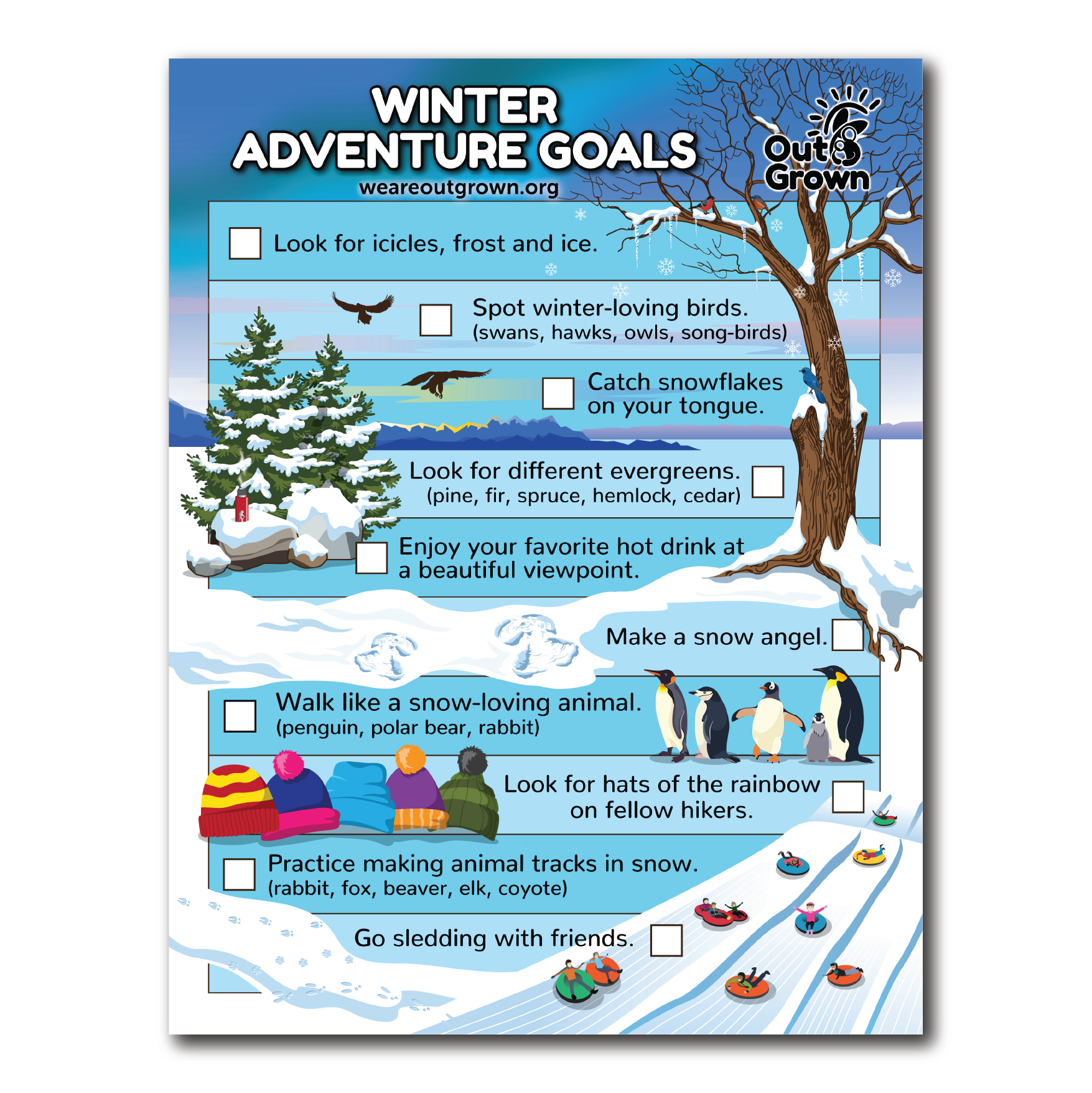 OutGrown Adventure Goals