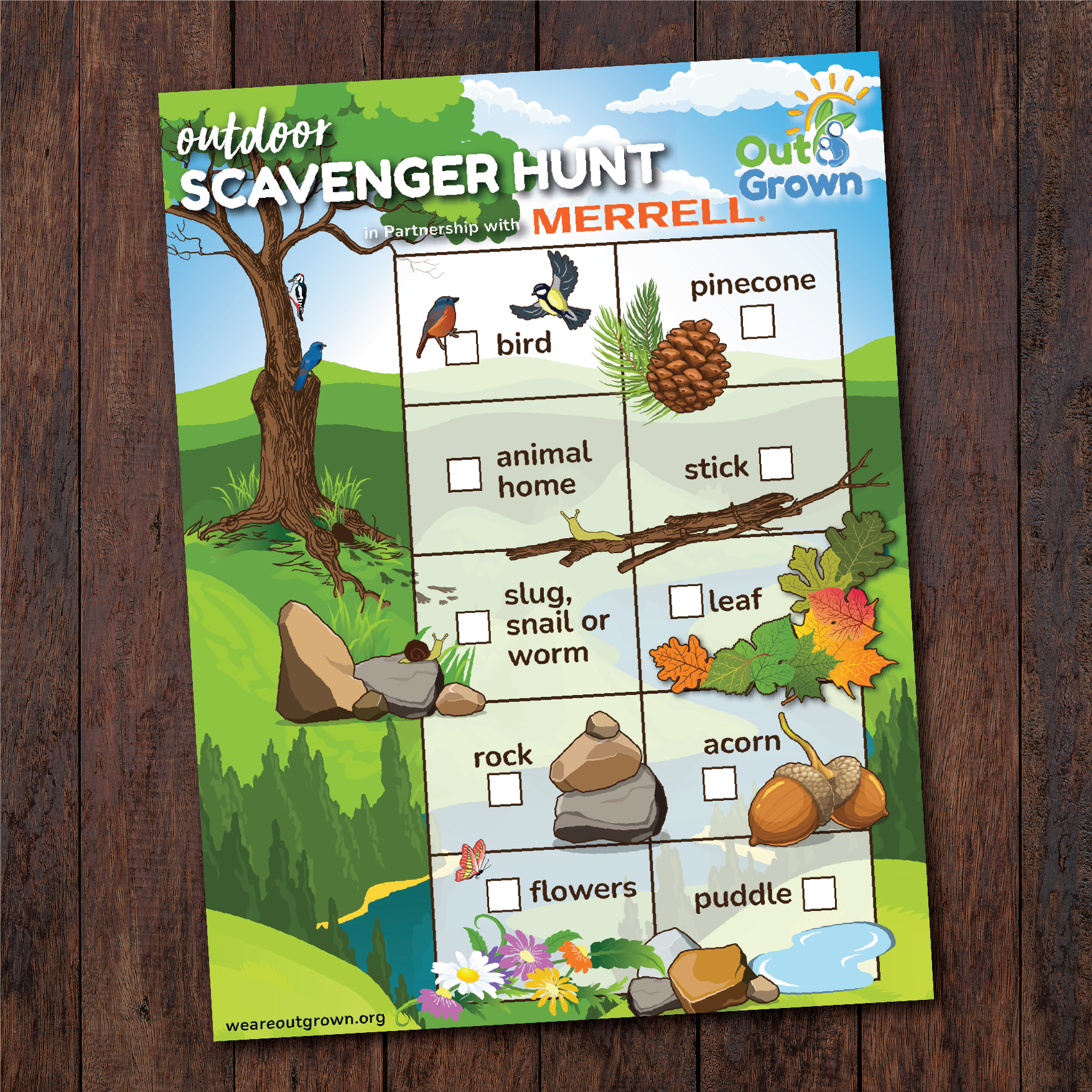 Outdoor Scavenger Hunt with Merrell