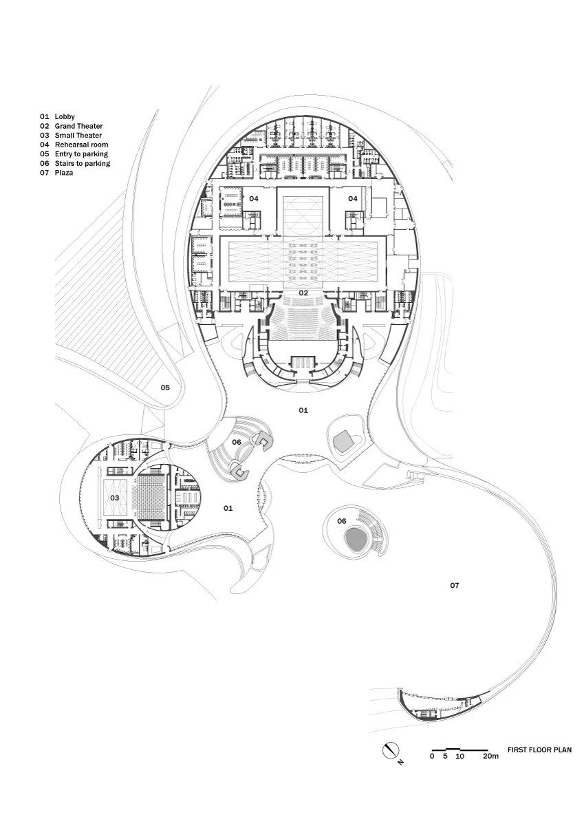 Design plan for Harbin Opera House from www.recre8tion.com