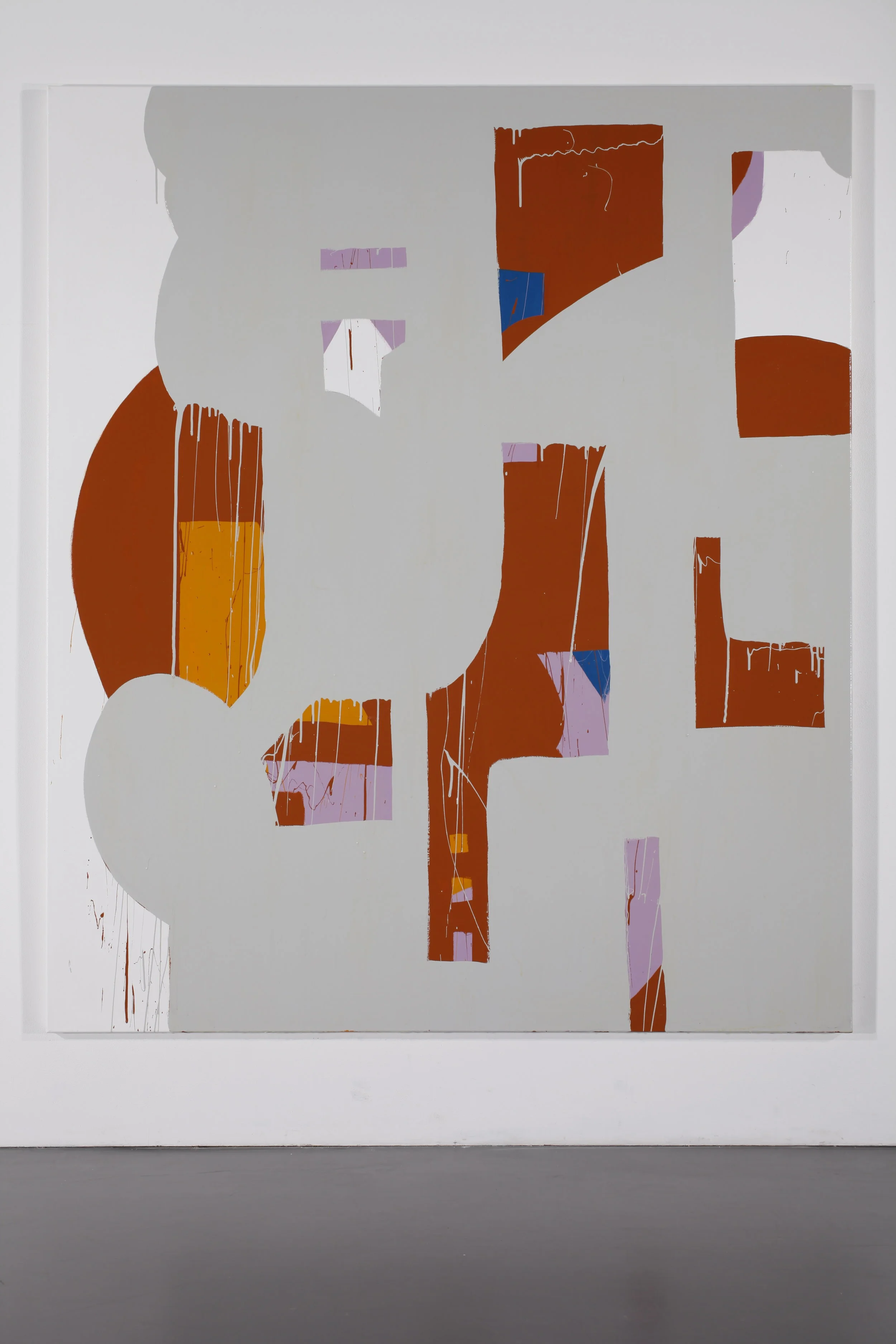  GRAND CASE GREY  2016 //&nbsp;200cm x 170cm  acrylic and varnish on canvas 