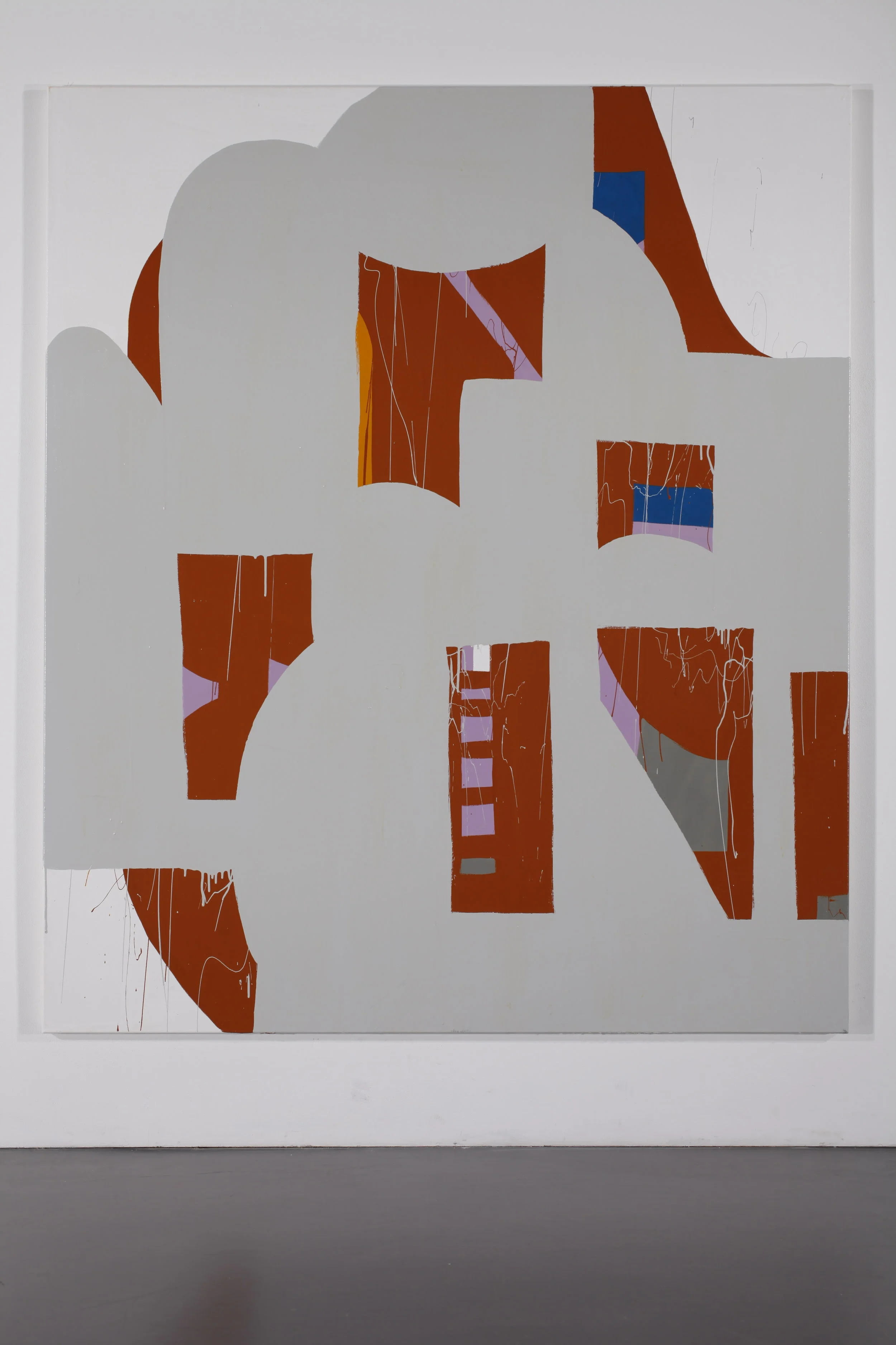  GRAND CASE GREY 2  2016 //&nbsp;200cm x 170cm  acrylic and varnish on canvas 