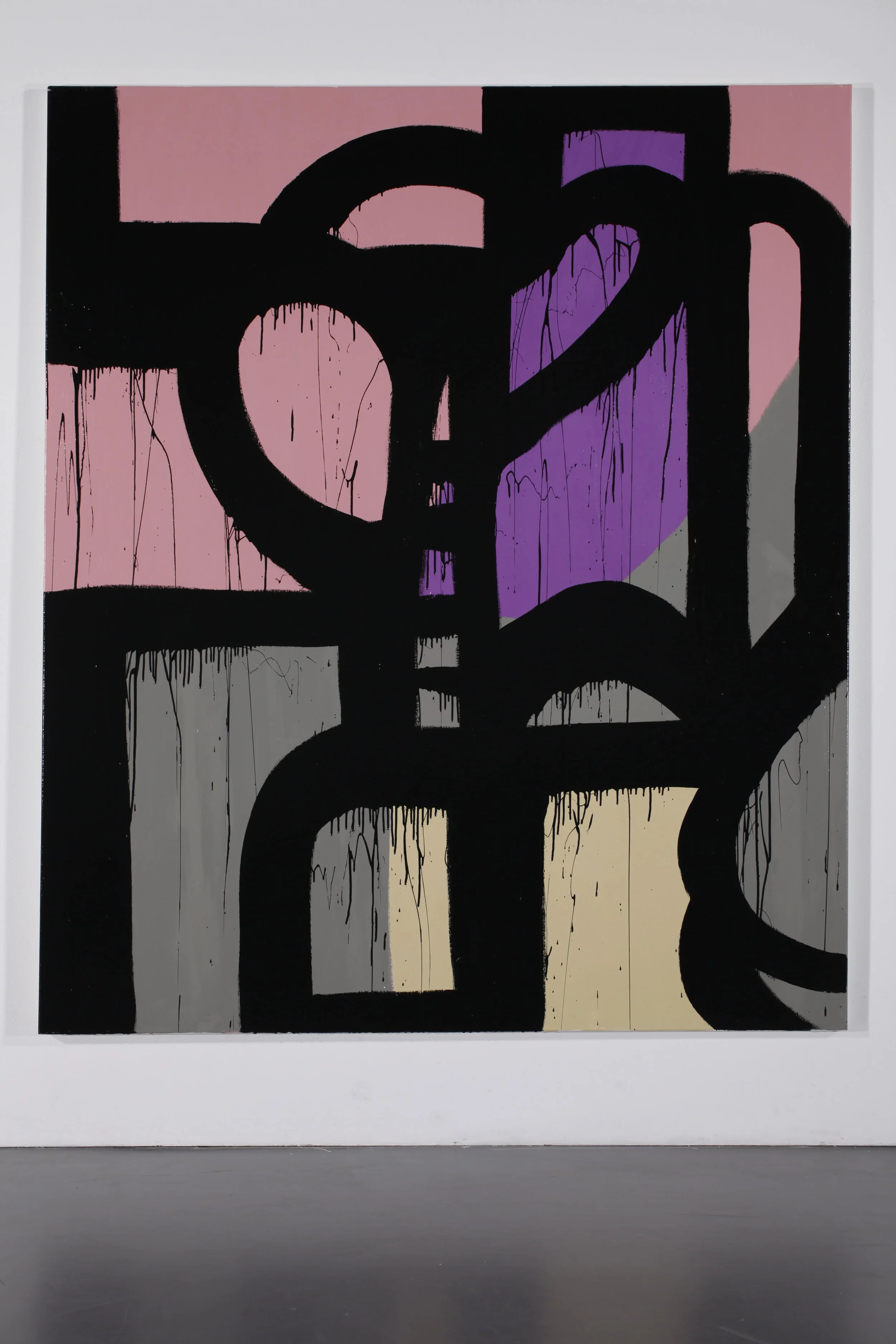  GRAND CASE BLACK  2016 //&nbsp;200cm x 170cm  acrylic and varnish on canvas 