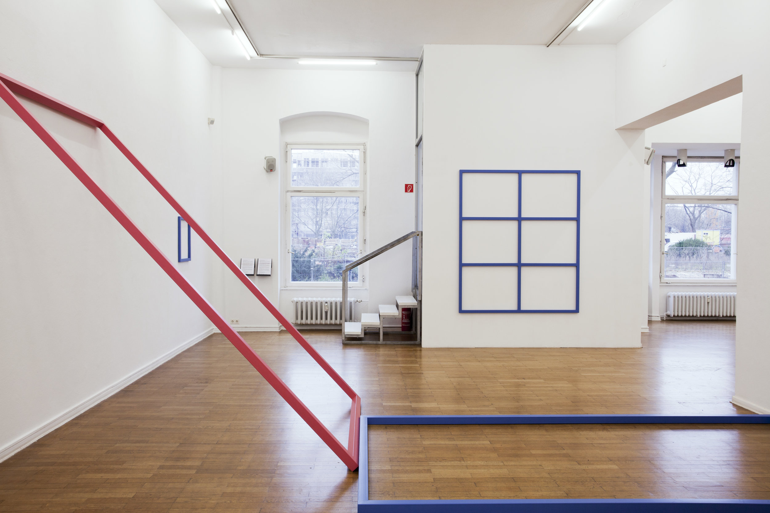 3DPLUS // installation view 2017 // various sizes steel and varnish Meisterschülerpreis @ Haus am Lützowplatz