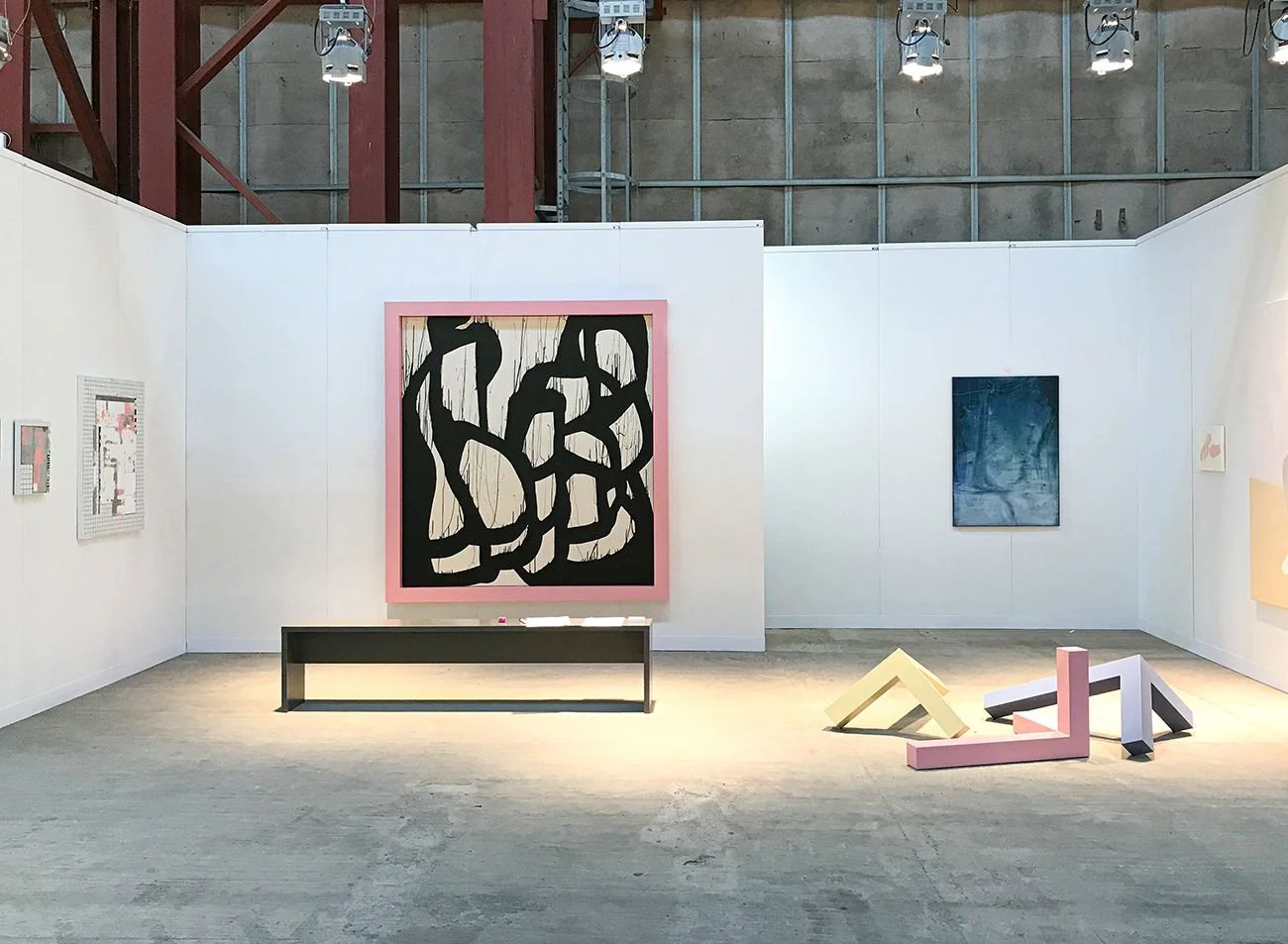 BLACK PAINTING | 3 MULTI PART PICES SMALL |  EnterArtFair Kopenhagen