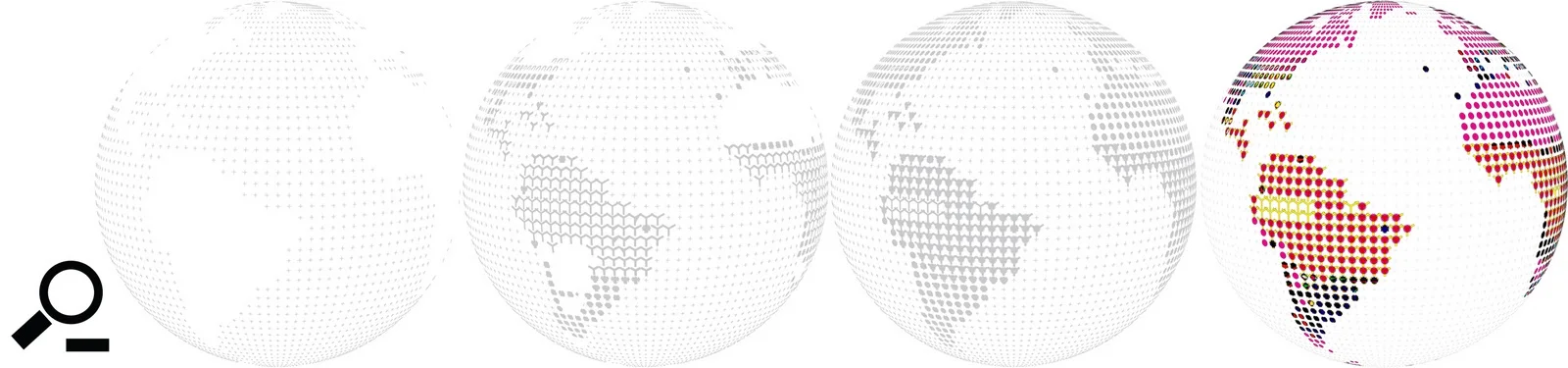 We begin by defining the field from which the tower is derived. At this level of resolution we command a broad pixel of 3x3 degrees of latitude and longitude. Each pixel is defined by its position and the dominant biome within its scope. This is registered using the Koppen climate classification system, which breaks down biomes into climate zones based on temperature, humidity, and seasonal dynamics, whether a winter is cold or rainy, whether a summer is wet or dry, or whether there are any seasonal variations at all.