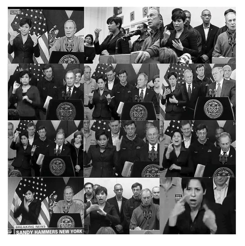 Above: Former NYC Mayor Michael Bloomberg's ASL translator Lydia Callis, added the emotion to Hizzoner's press conferences.