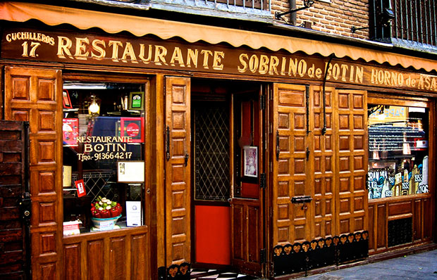 The authentic Sobrino de Botín in Madrid.