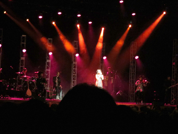 Rita Jahanforuz at Royce Hall, Nov. 1, 2012 (Photo: Jordan Elgrably)