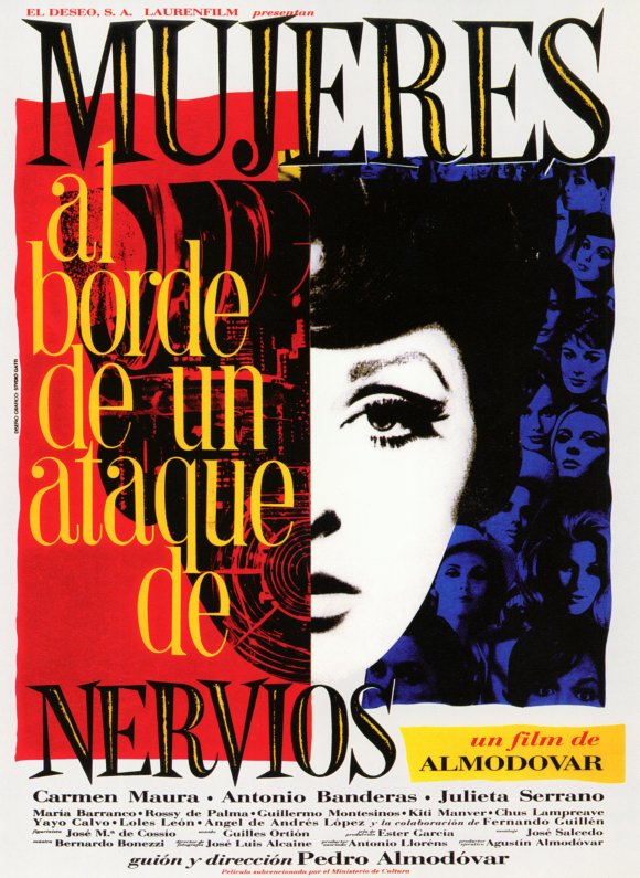The original poster for Women on the Verge of a Nervous Breakdown.