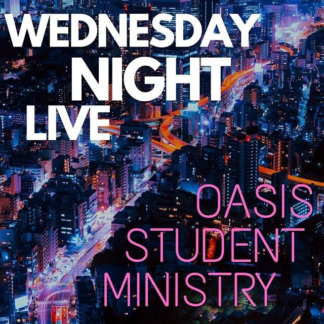 Wednesday Night Live @ 6:30 with an audience...YOU! We are meeting as a group tonight! There will be limits for now, but we can get together! #thatwasosm