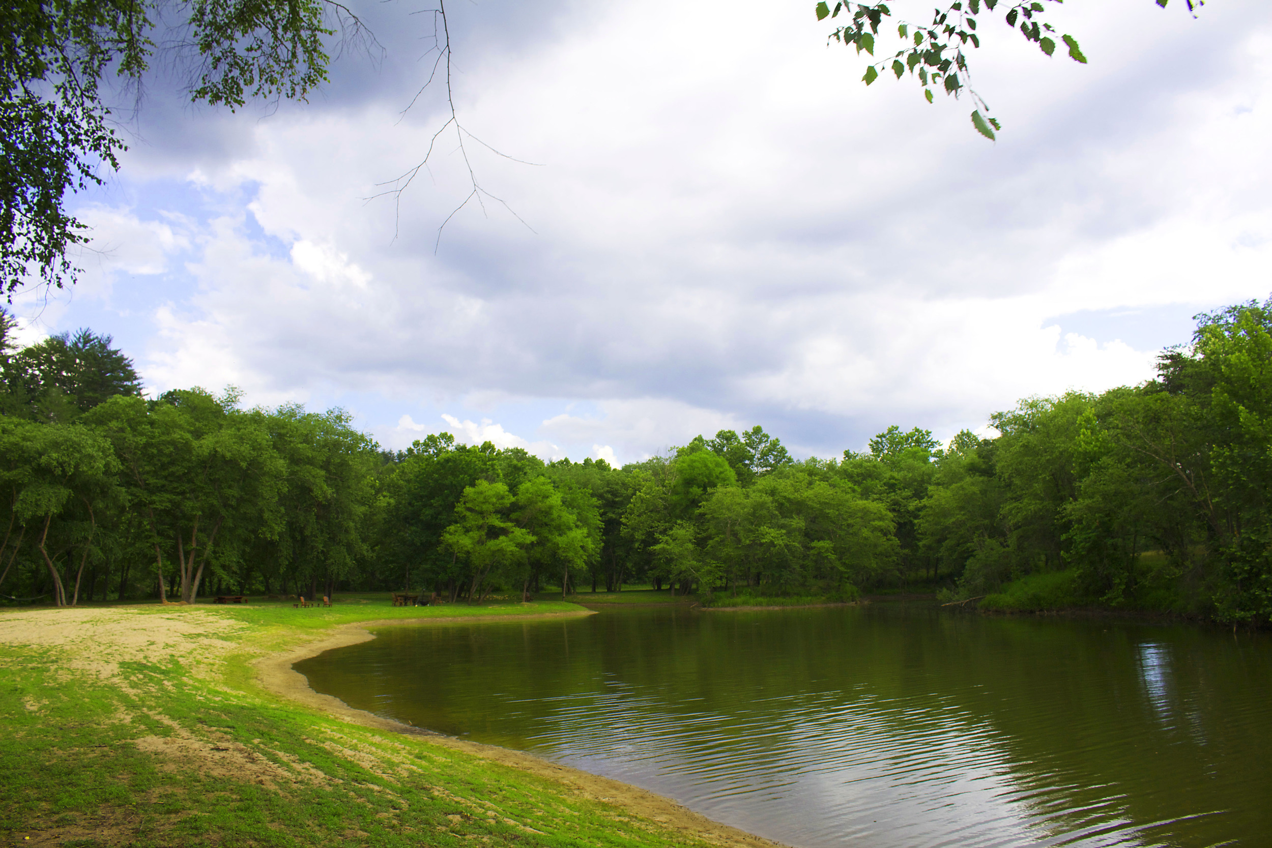  CRC residents have access to the 3-acre stocked fishing pond. 