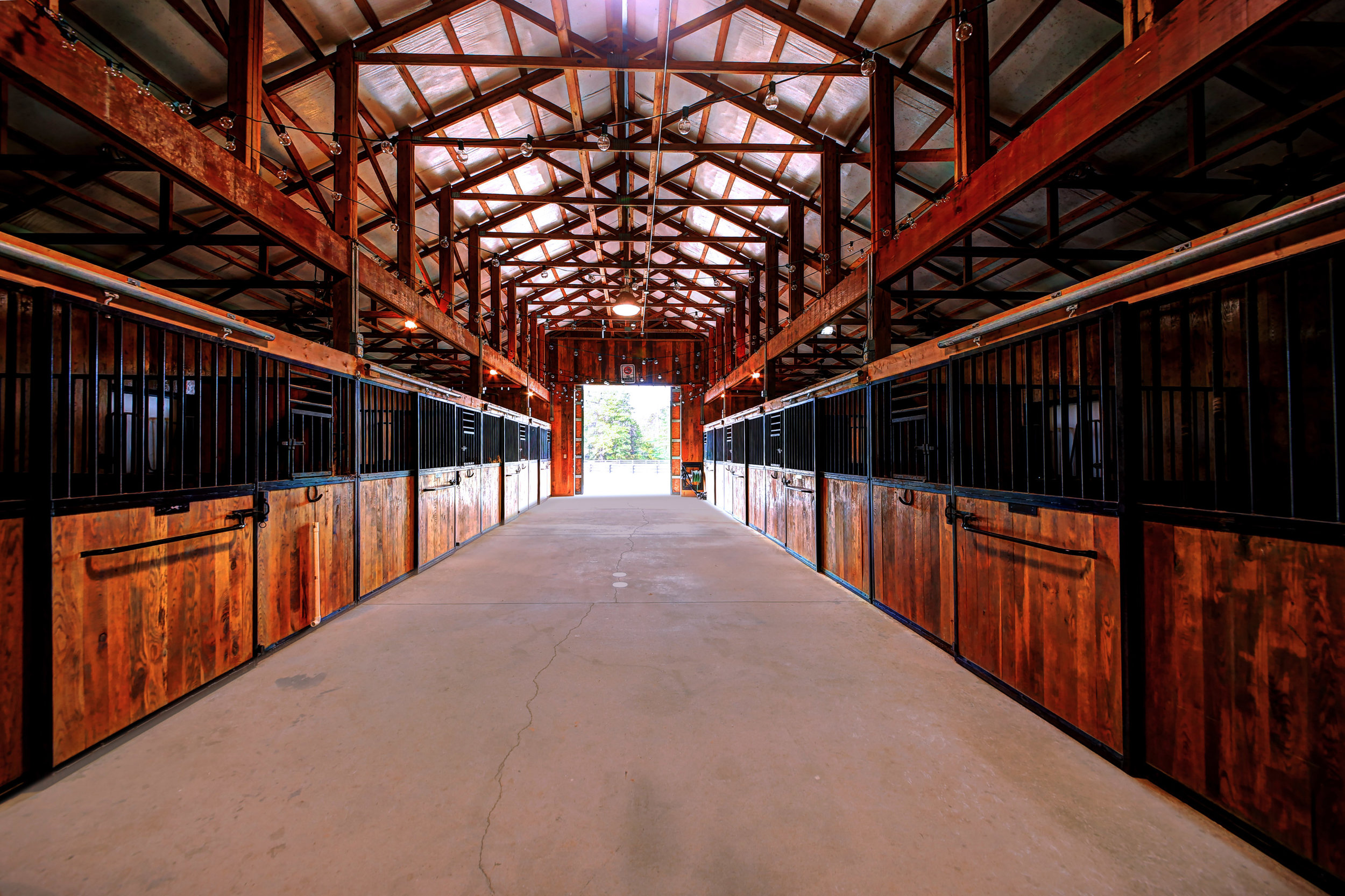  The CRC Stables includes a 16-stall barn. 