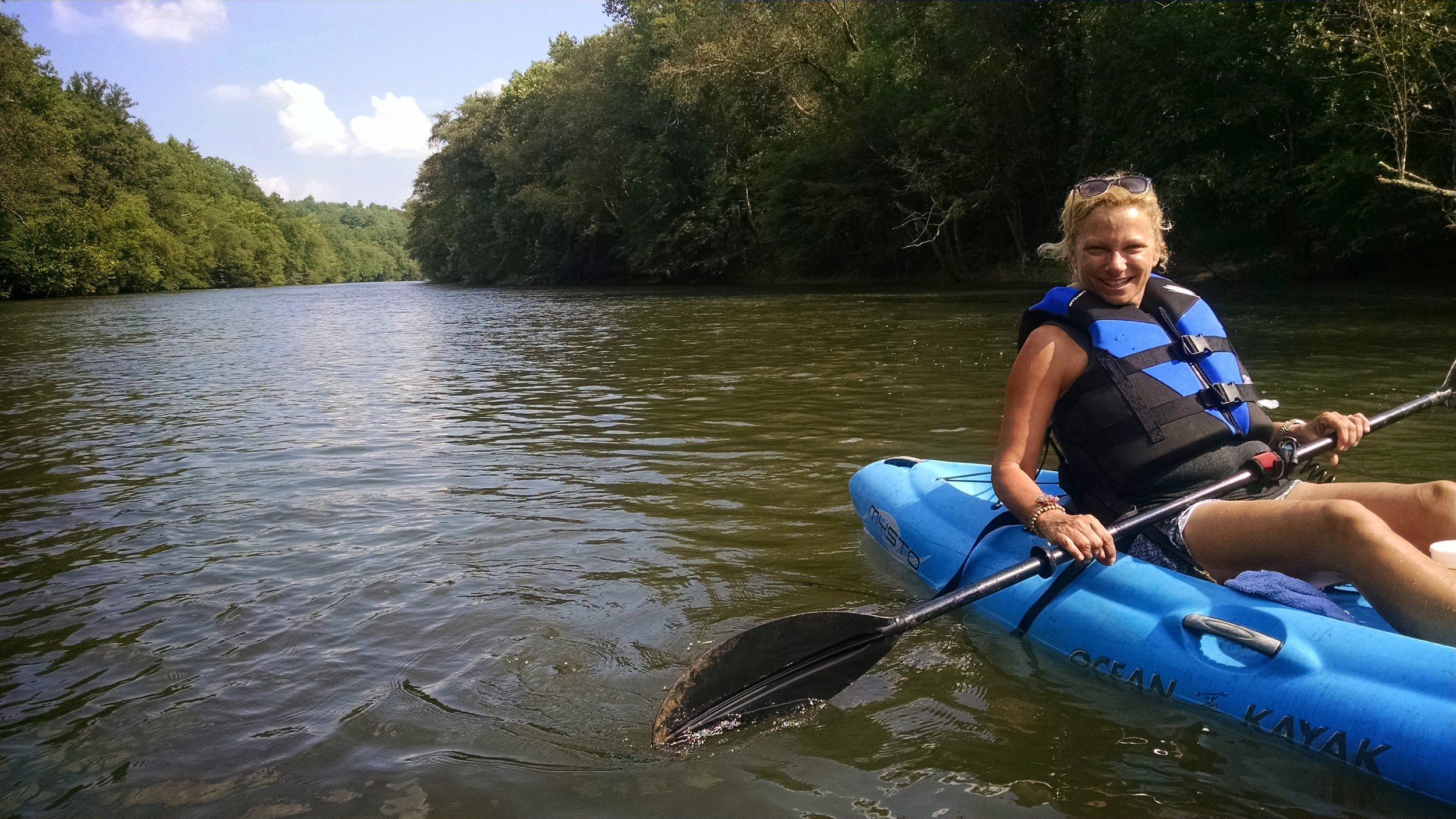  CRC resident canoeing on the Catawba. 