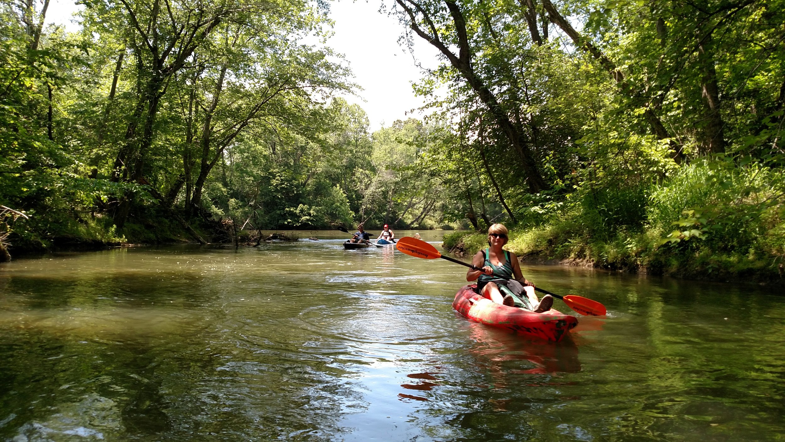  Residents enjoying the Catawba River. 