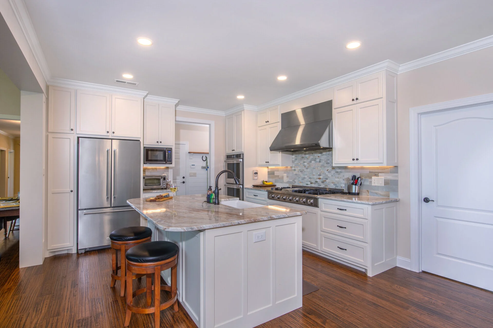  Kitchen of a Catawba River Club home 