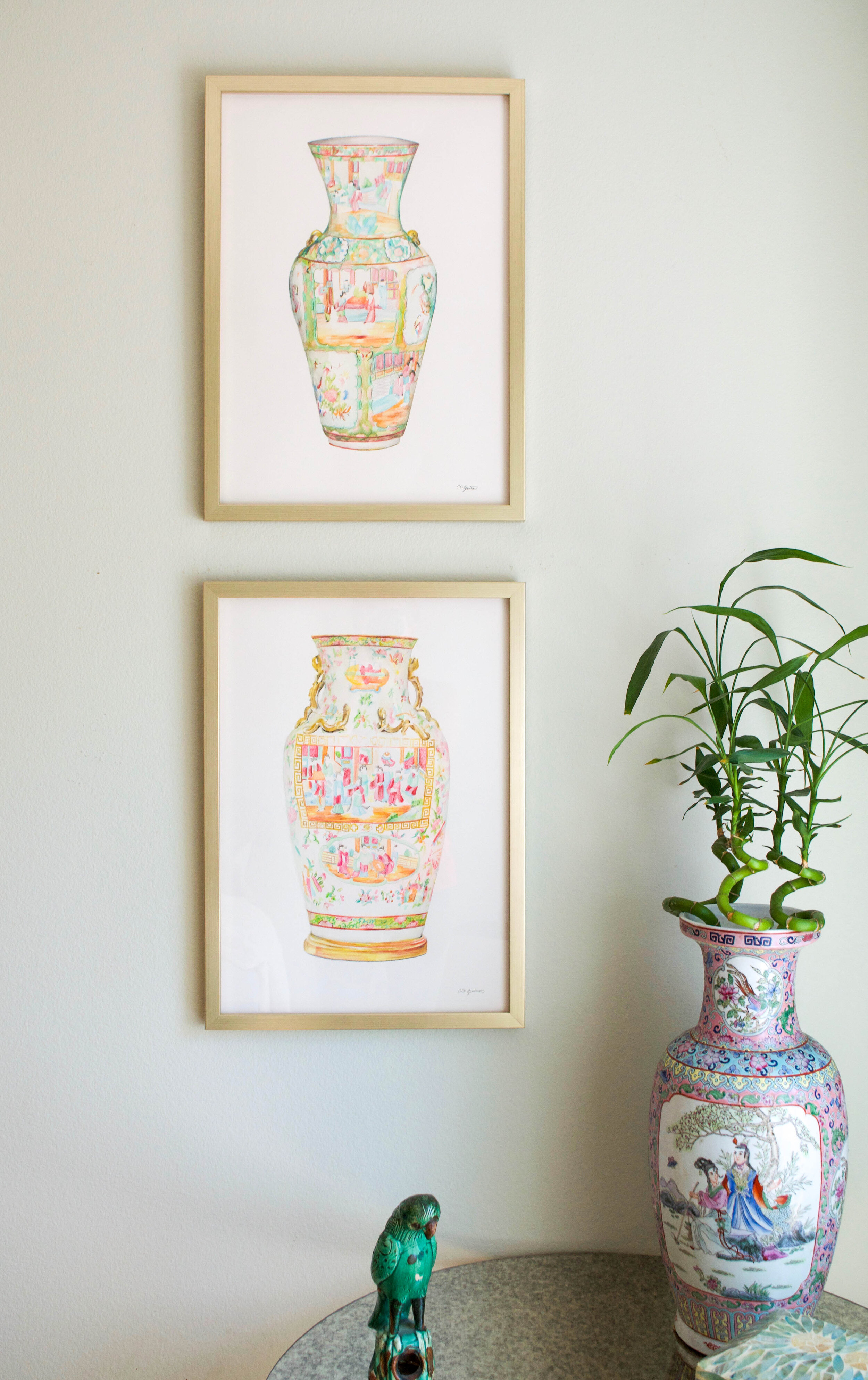 Framed_RoseMedallion_Paintings_by CoCo Zentner-6.jpg