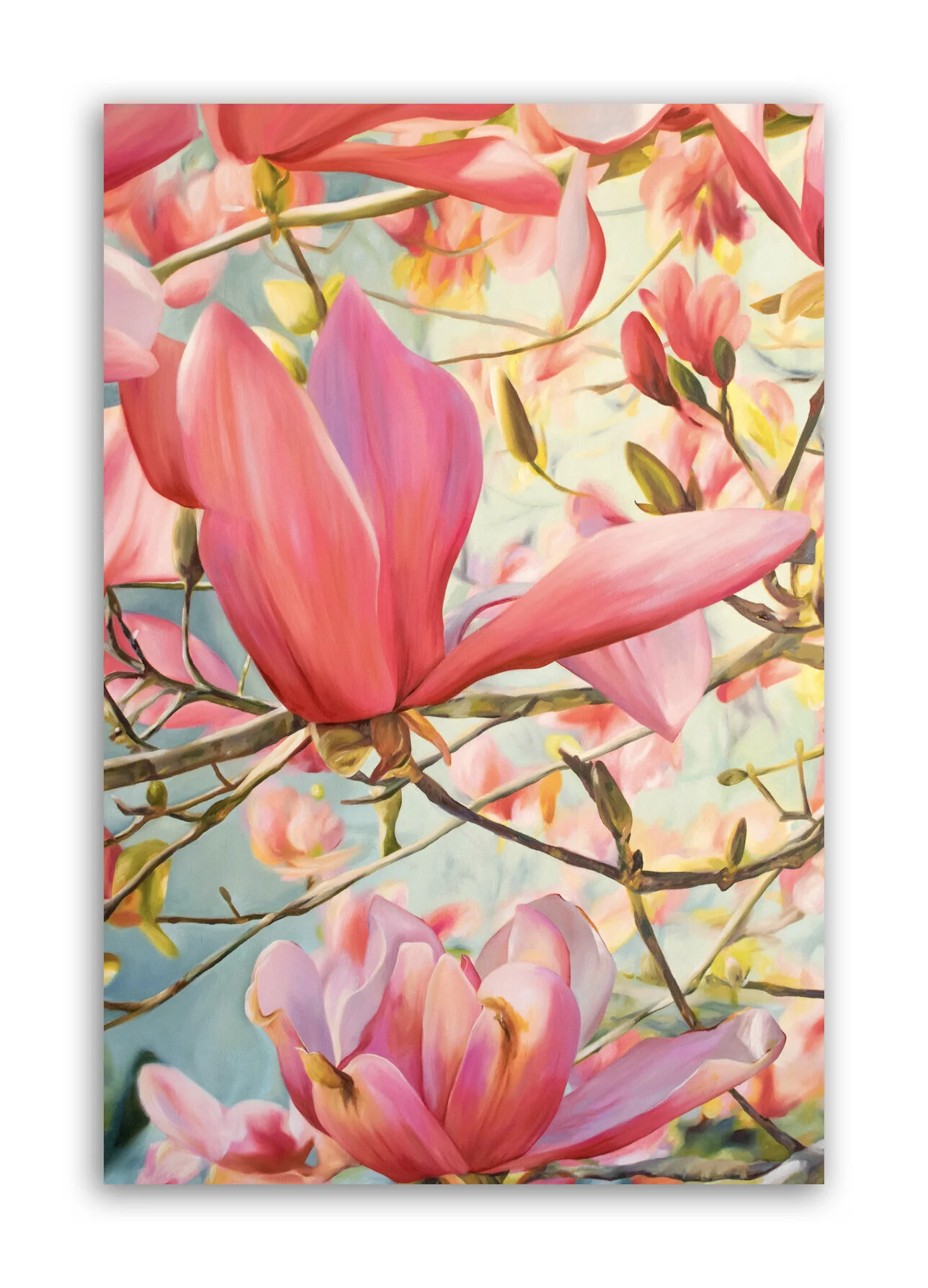 Japanese Magnolia III Print (on canvas) 