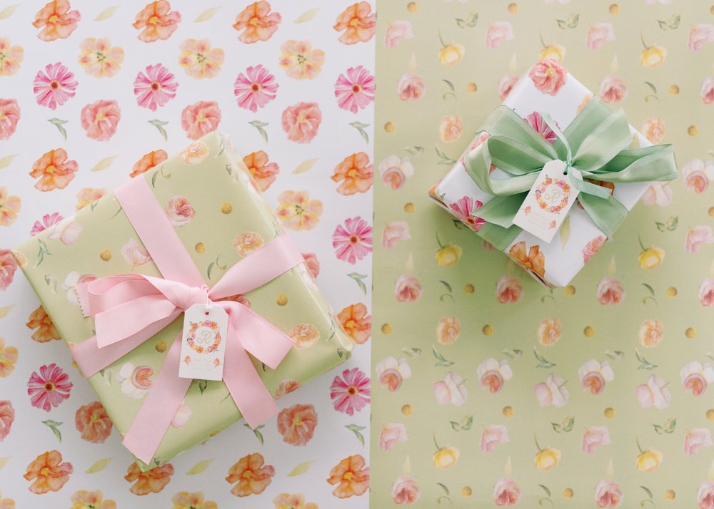 Colorful Floral Luxe Gift Wrap Sheets &amp; Gifts by Artist, CoCo Zentner