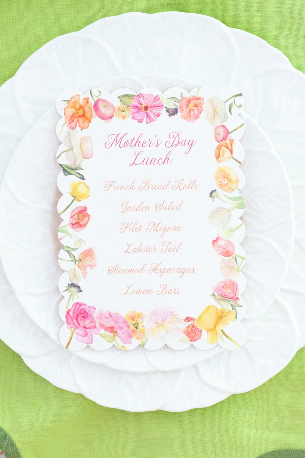 Custom Mother's Day Lunch Menus by CoCo Zentner featured by Darby Fallon Clark.jpg