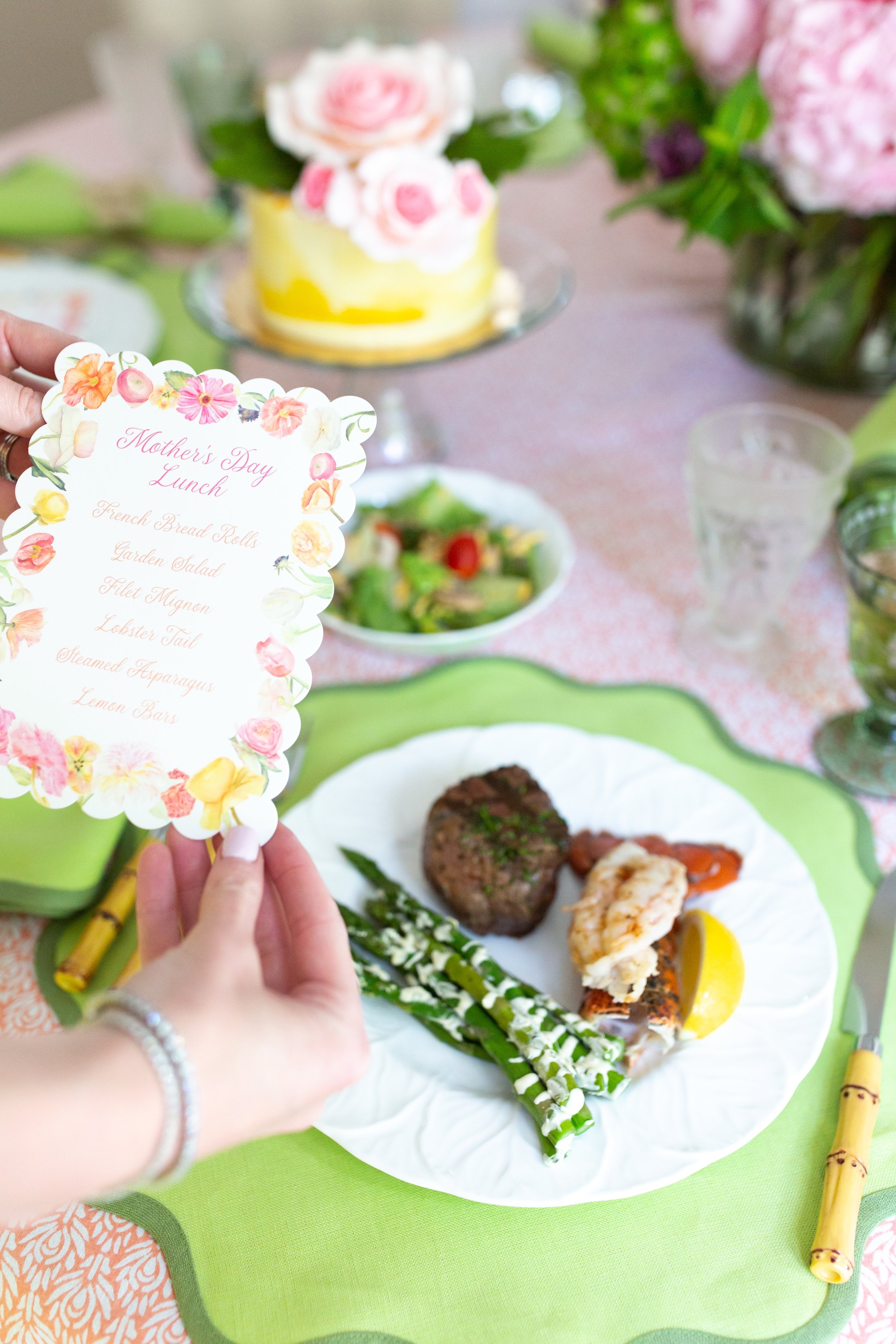 Mother's Day Lunch with Custom Lunch Menus designed by CoCo Zentner featured by Darby Fallon Clark.jpg