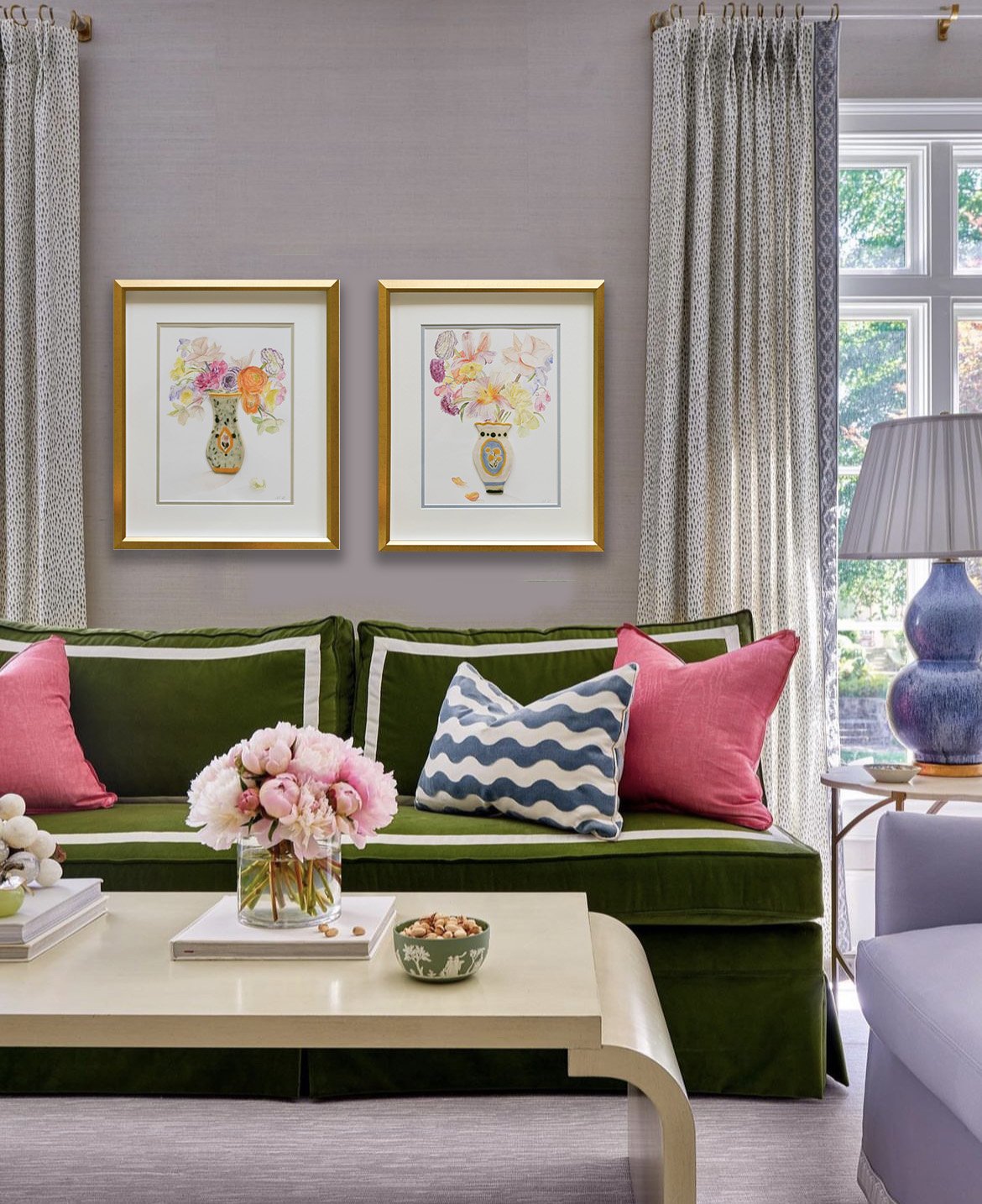 Anne Pearson Interior Designer Room Inspiration with CoCo Zentner floral Artwork.jpg