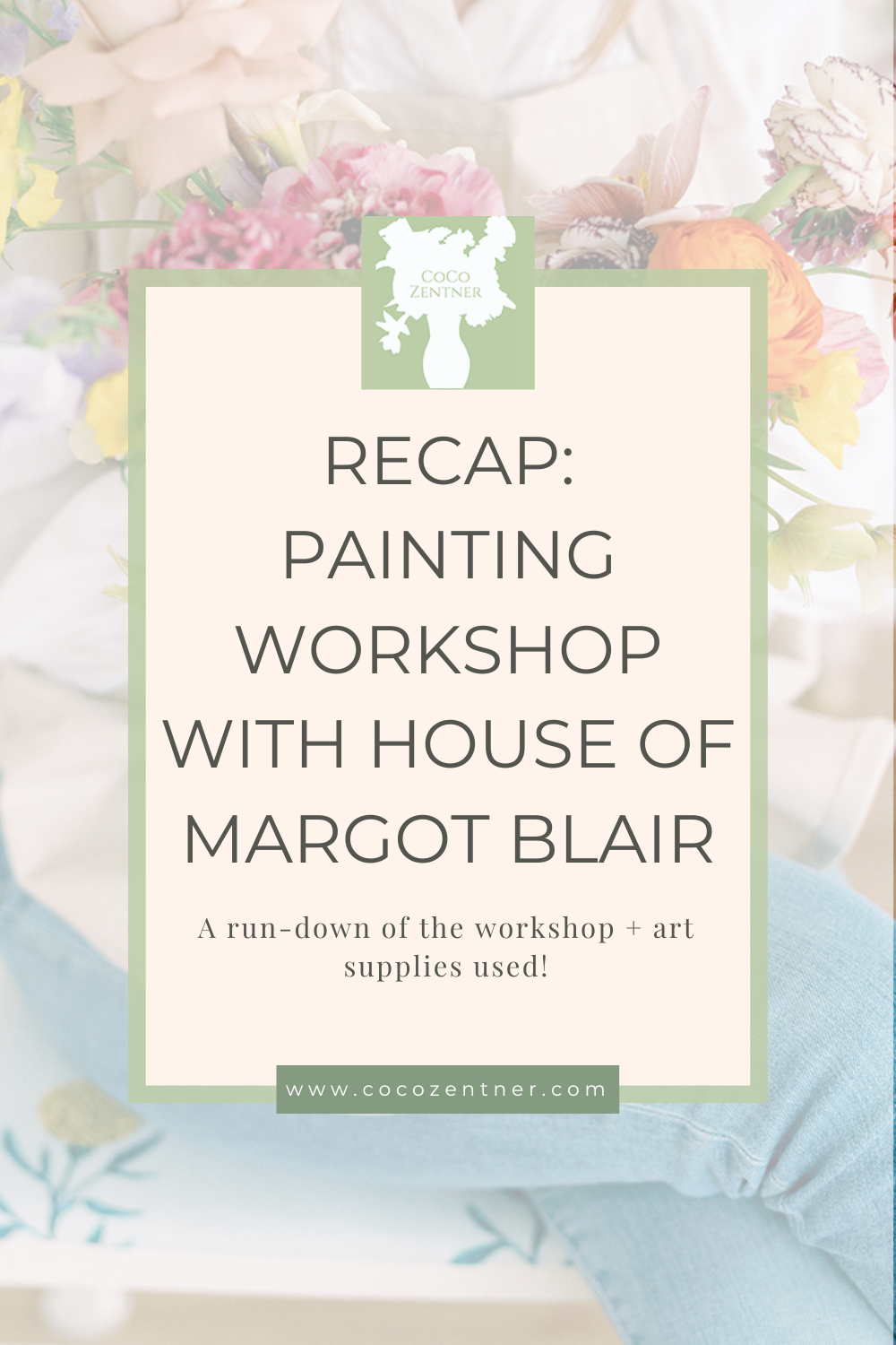 CoCo Zentner taught a floral watercolor painting class at the House of