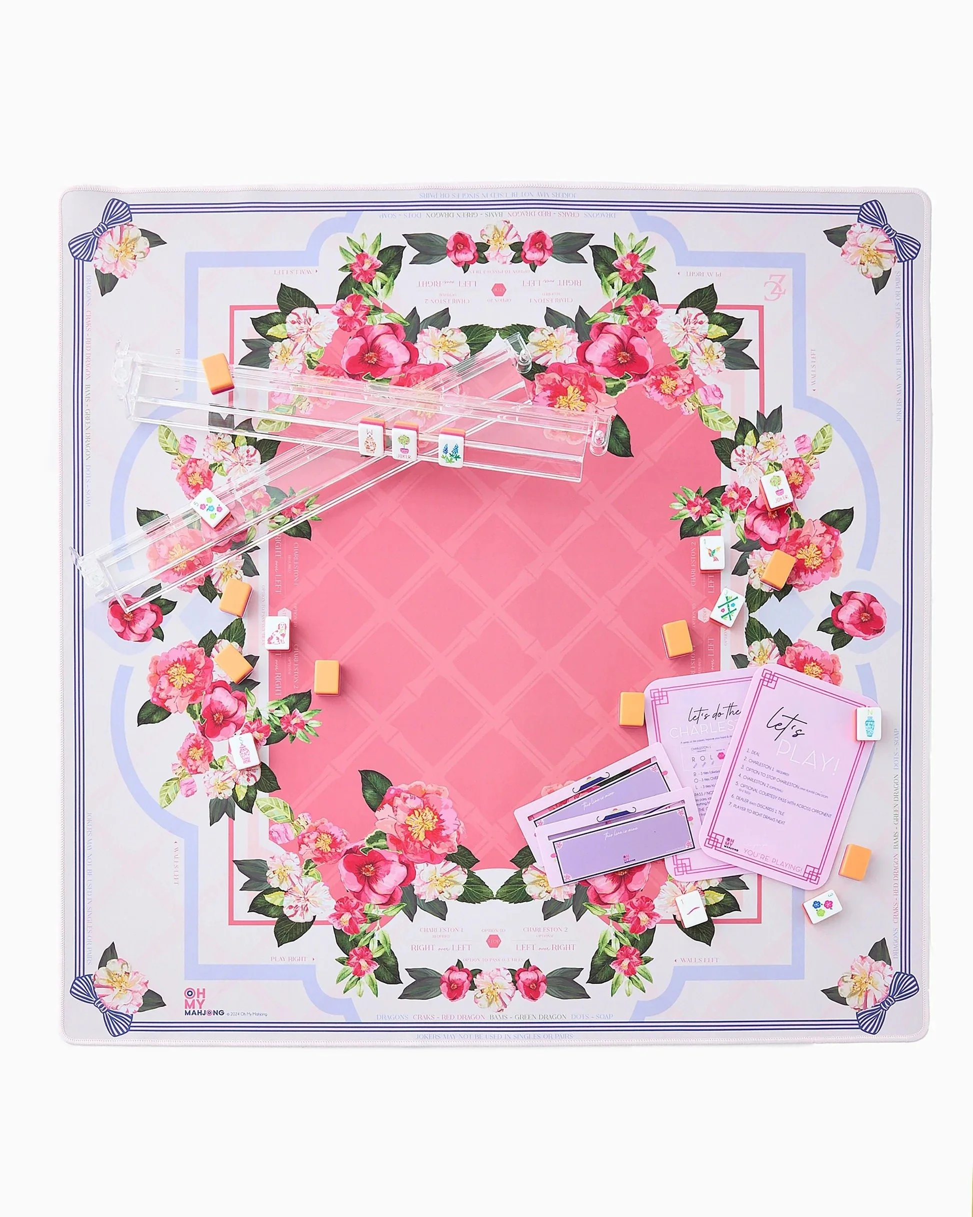 Camellia Mahjong Mat by CoCo Zentner x Oh My Mahjong.JPEG