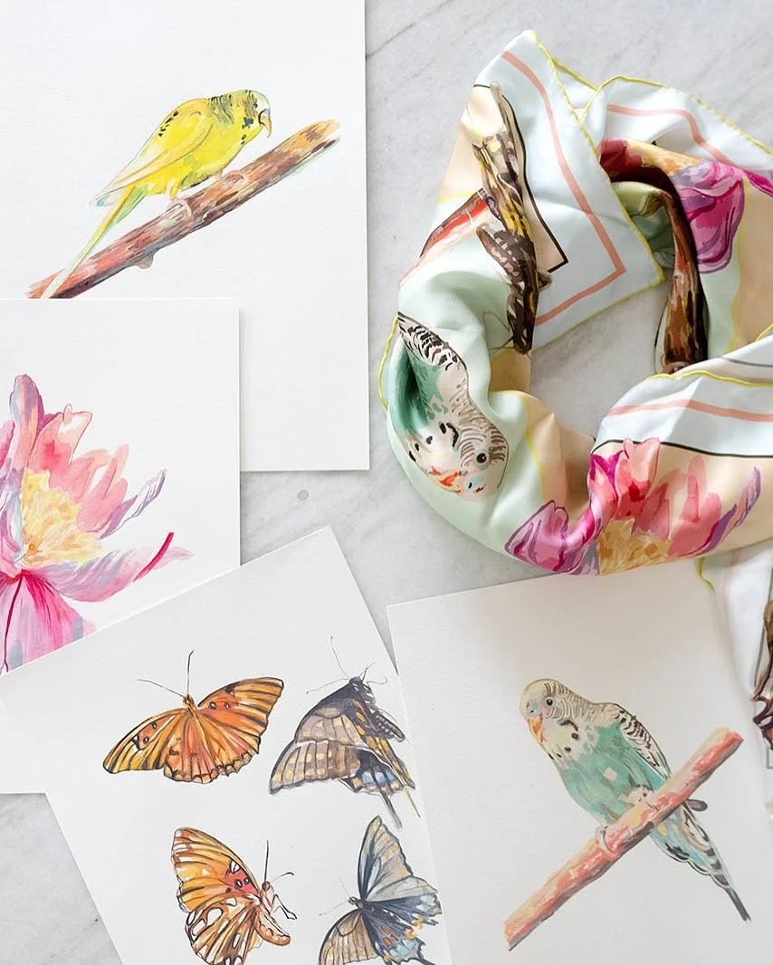 One of our all-time favorite silk scarves is BACK! The perfect accessory for your fall wardrobe (or to frame in your home).🌸🦋

👉Available now to collect on our website!

#silkscarfdesign #silkscarves #silkscarfstyle