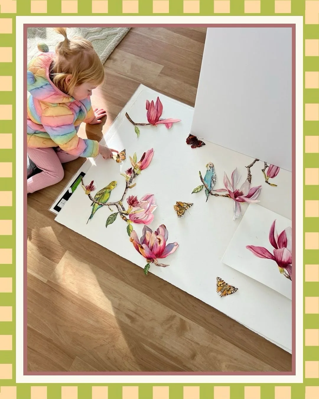 Japanese Magnolias have always marked the arrival of spring in my hometown &mdash; those first soft blooms after the quiet of winter 🌸.

I began this project in&nbsp;October of 2024, during a season of anticipation &mdash; fairly pregnant and determ