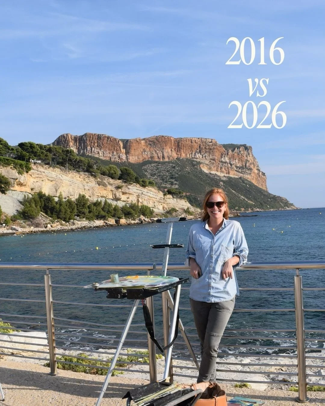 I hear 2026 is the new 2016 🫶🏻

Throwbacks from the year I was working full-time at Oracle, painting at night (mostly pet &amp; people portraits), and using all my PTO to paint in France with @jillsteenhuis_artinprovence &mdash; where I realized I 