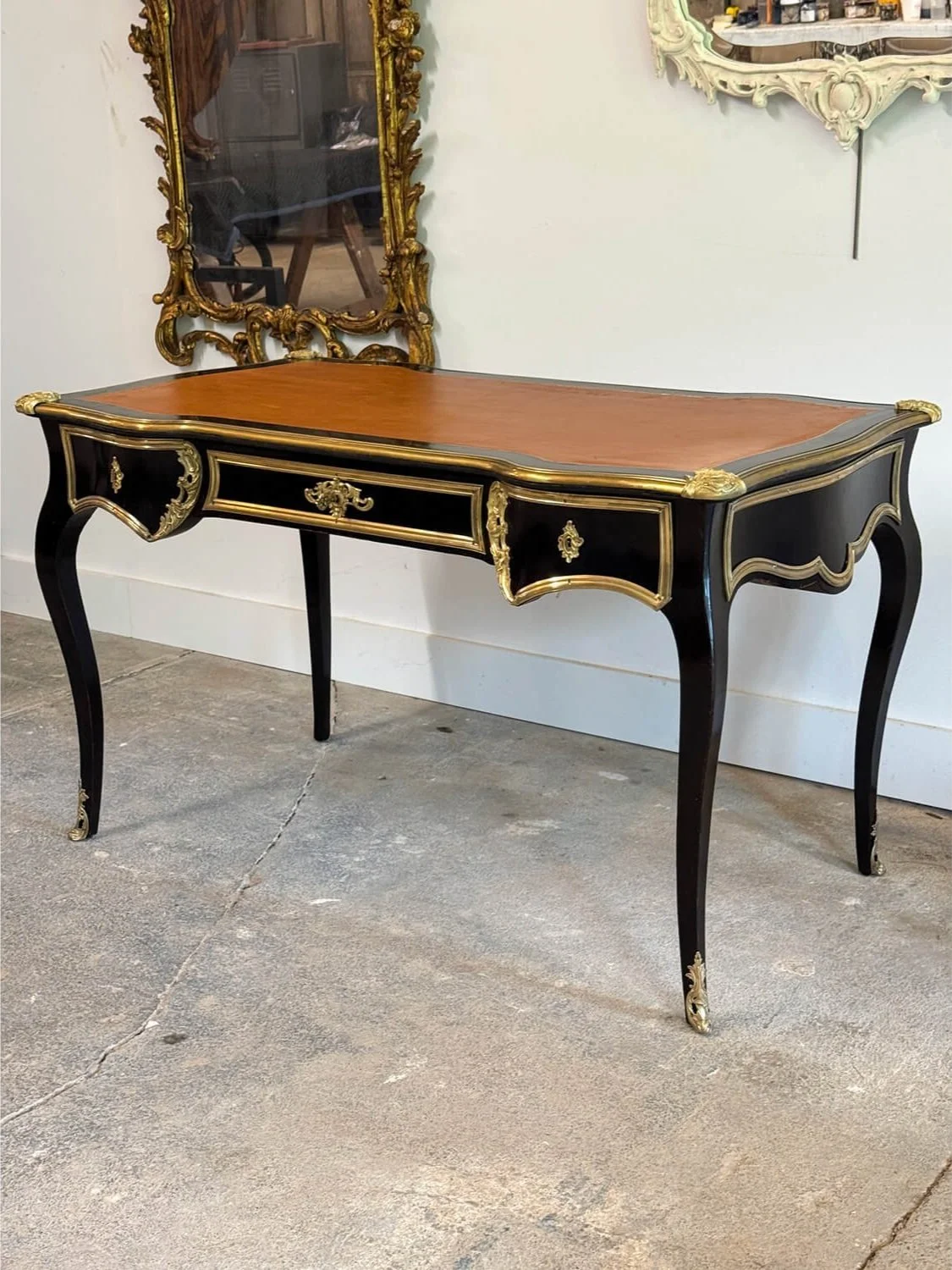 Louis XV Ebonized Bureau Plat