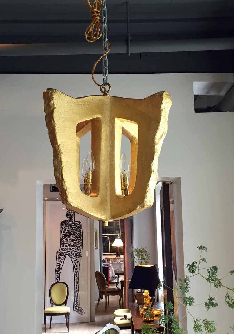 Gilded Ceramic Lantern 