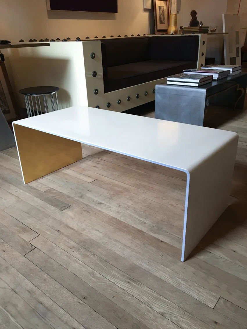 Custom steel low table