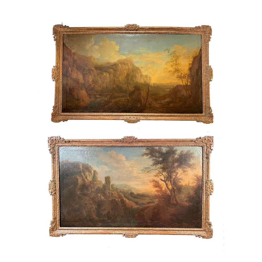 Landscapes In The Manner Of Moucheron Gerald Bland
