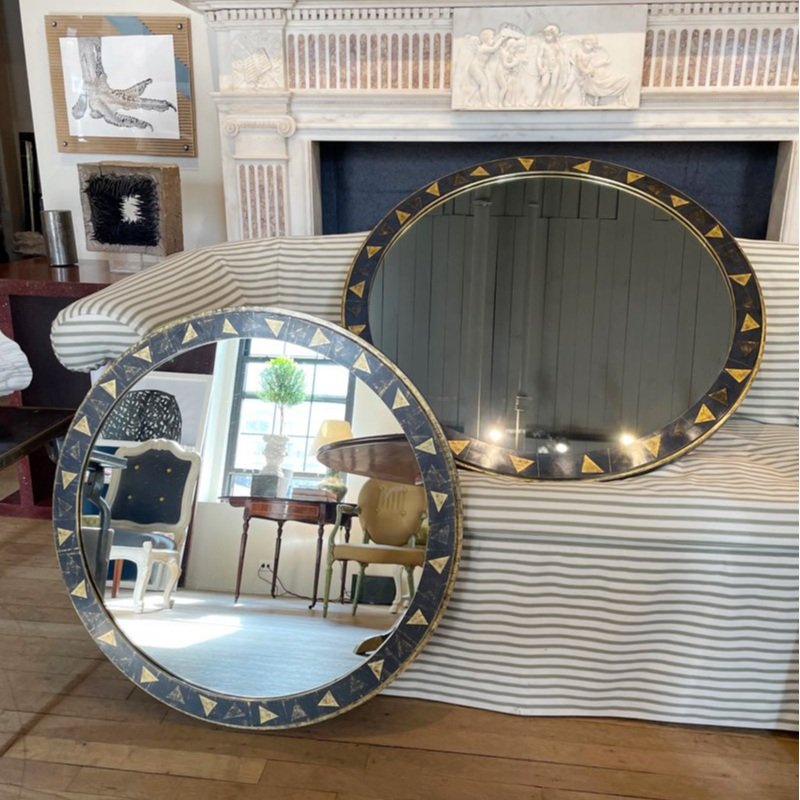 Gerald Large Round Gold Wall Mirror
