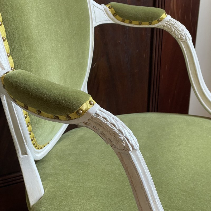 Pair of Italian Rococo Painted Side Chairs — Gerald Bland