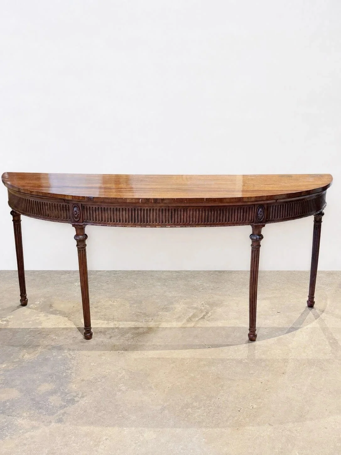 Adam Mahogany Demi-lune Side Table
