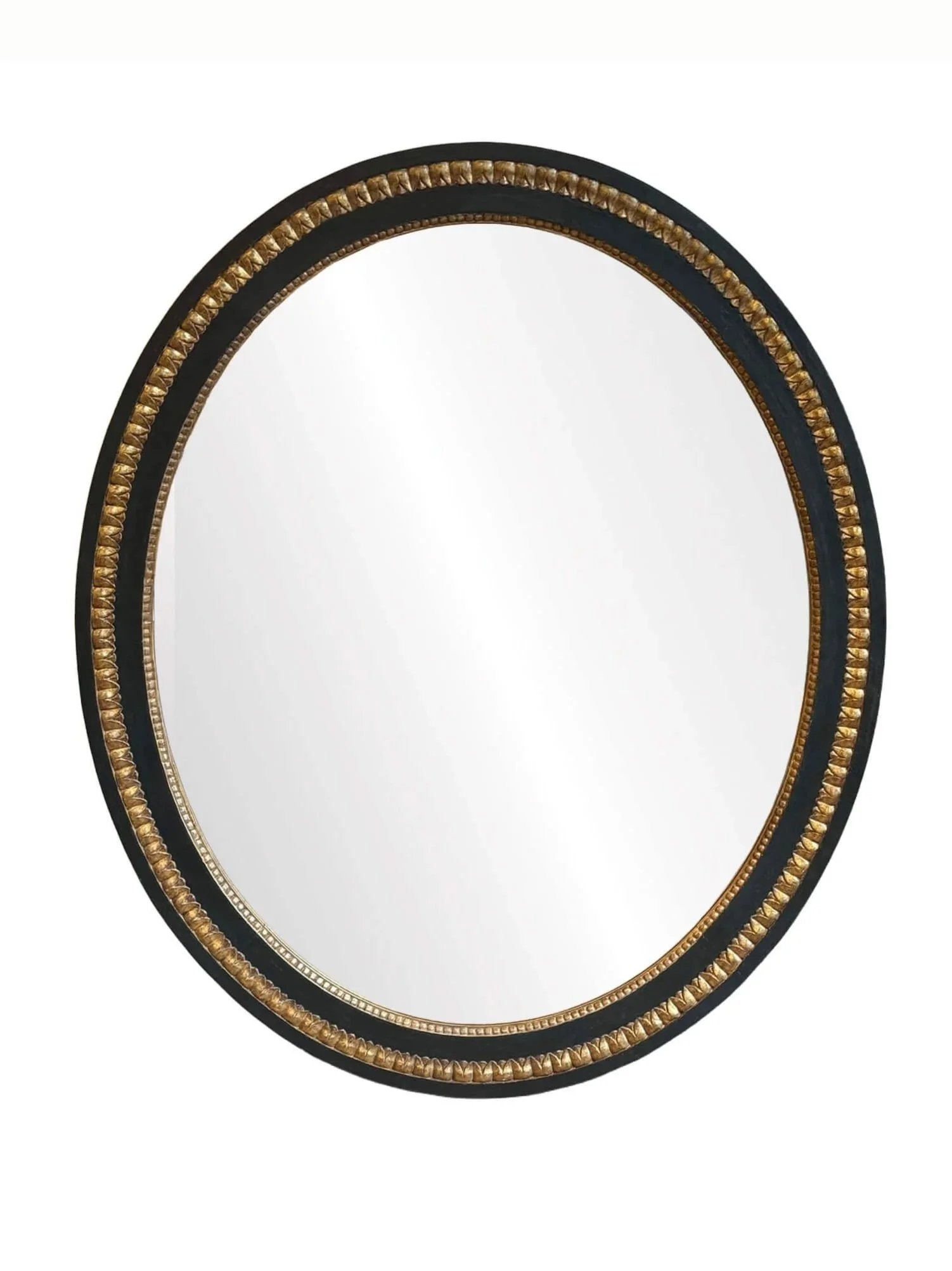 Neoclassical Painted Oval Mirror