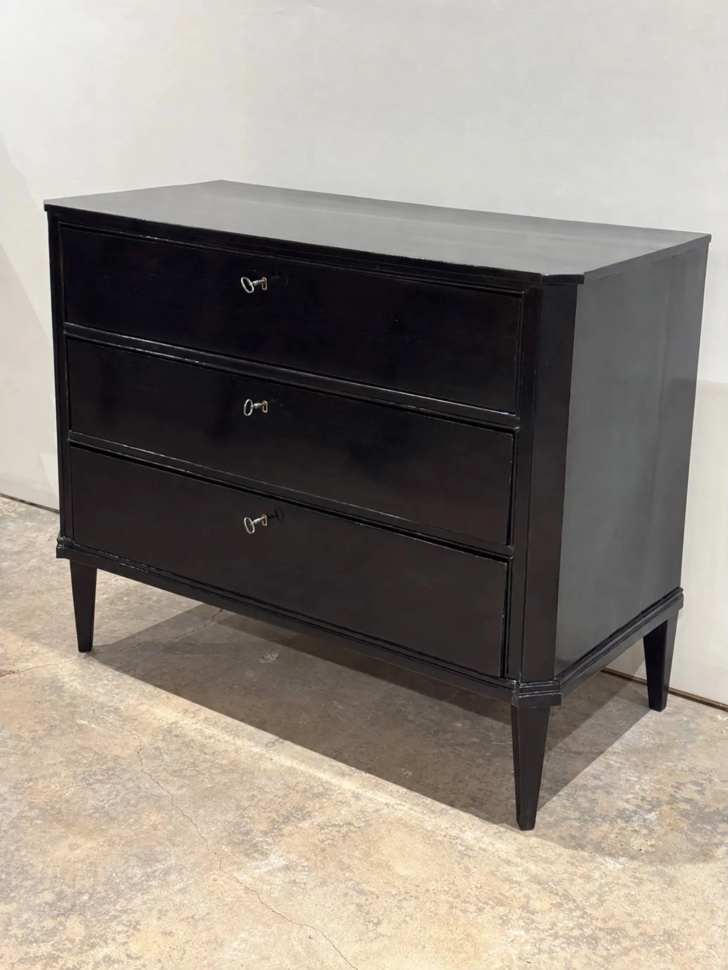 Neoclassical Ebonized Commode